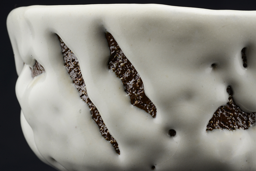 Japán Oni Hagi chawan teaszertartás csésze